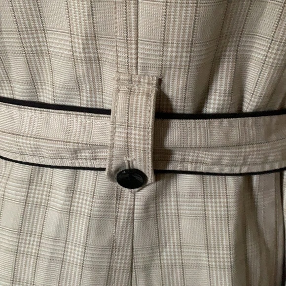 Soia & Kyo Beige Trench Coat with Black Accents - Picture 8 of 13